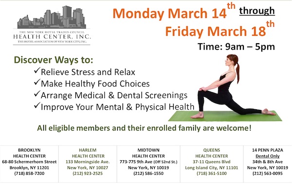Health Centers’ Healthy Lifestyles Event Is March 14-18 | The New ...